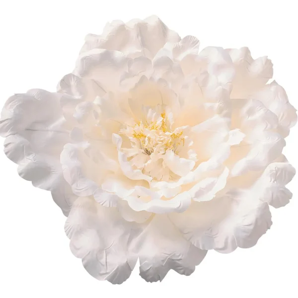 Frühlingsdeko | Kunstblüten^DecoWoerner Pfingstrosenblüte XL 65 Cm Ø, weiß