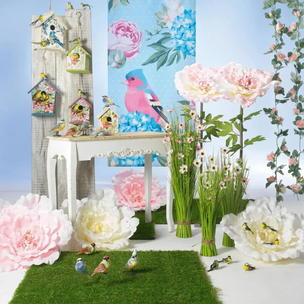 Frühlingsdeko | Kunstblüten^DecoWoerner Pfingstrosenblüte XL 65 Cm Ø, weiß