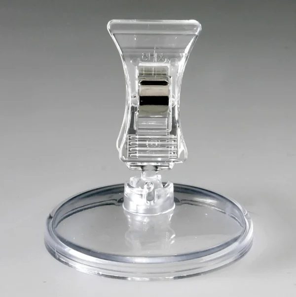 Preisauszeichnung^DecoWoerner Preisschildhalter Mit Clip, 5 Cm Hoch, 10 Stück transparent