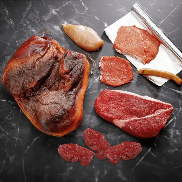 Fleisch & Wurst^DecoWoerner Rindfleisch Roh Lebensmittel-Attrappe 26 Cm rot