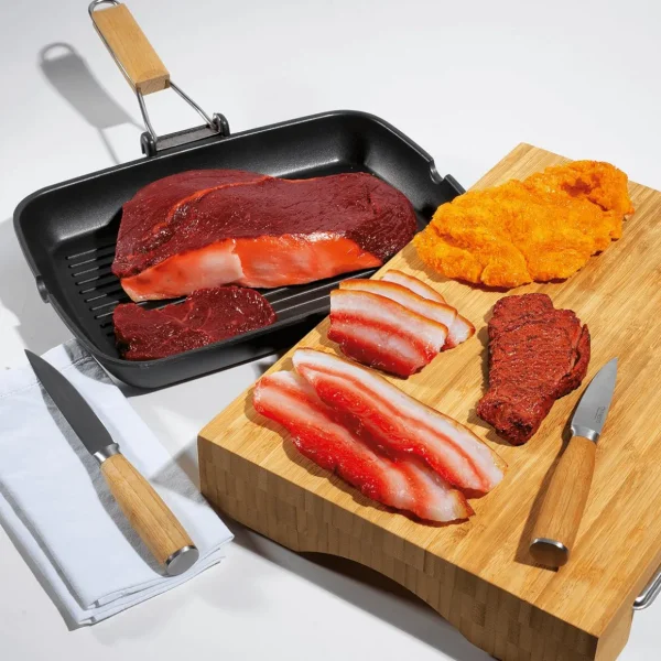 Fleisch & Wurst^DecoWoerner Rindfleisch Roh Lebensmittel-Attrappe 26 Cm rot