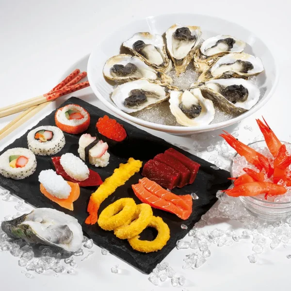 Gerichte & Fast-Food | Fisch & Meeresfrüchte^DecoWoerner Sashimi Lachs Lebensmittel-Attrappe 8 Cm rot