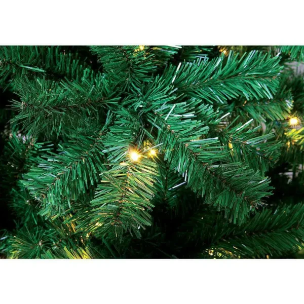 Künstliche Weihnachtsbäume^DecoWoerner Schmaler, Künstlicher Weihnachtsbaum Mit LED 240 Cm grün