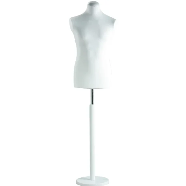 Schneiderpuppen^DecoWoerner Schneiderpuppe Männlich, Büste 78 Cm, - weiß