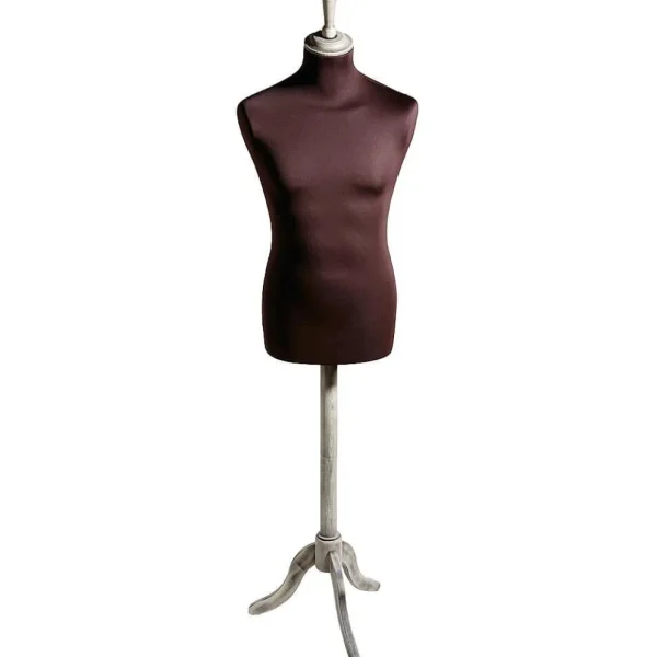 Schneiderpuppen^DecoWoerner Schneiderpuppe Männlich, Büste 78 Cm, Mocca/antik, Barock braun