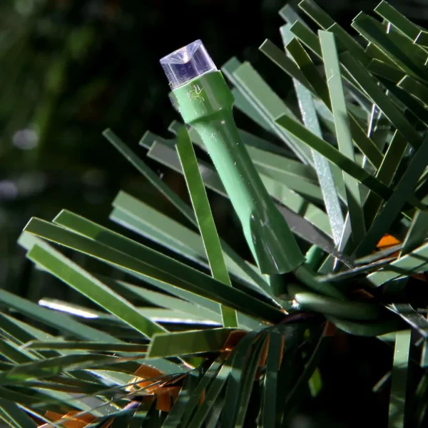 Künstliche Weihnachtsbäume^DecoWoerner Schwer Entflammbarer Weihnachtsbaum Mit LED 210 Cm grün