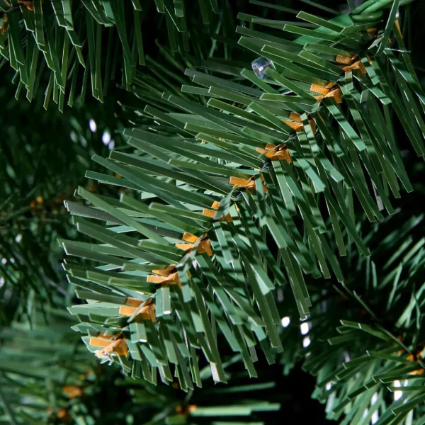 Künstliche Weihnachtsbäume^DecoWoerner Schwer Entflammbarer Weihnachtsbaum Mit LED 210 Cm grün