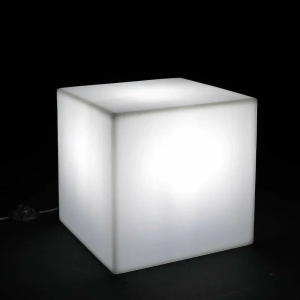 Deko-Licht^DecoWoerner Slide Leuchtwürfel Cube 30 Cm weiß