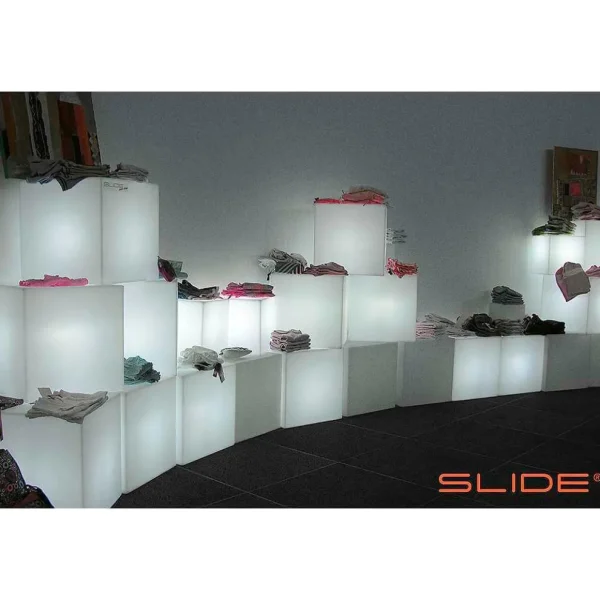 Deko-Licht^DecoWoerner Slide Leuchtwürfel Cube 30 Cm weiß