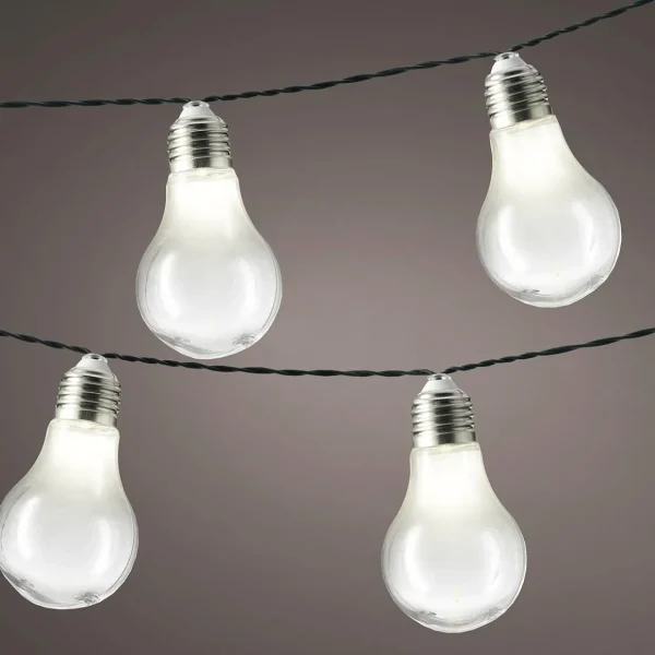 Deko-Licht | Themen-Deko^DecoWoerner Solar Glühbirnen LED Lichterkette 450 Cm transparent