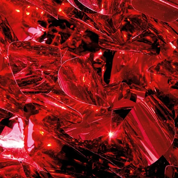 Lack- Dekor- & Stanzoptikfolien^DecoWoerner Stanzoptikfolie Metallic 90 Cm Breit, rot
