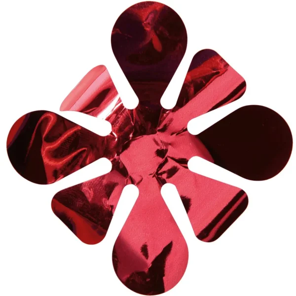 Lack- Dekor- & Stanzoptikfolien^DecoWoerner Stanzoptikfolie Metallic 90 Cm Breit, rot