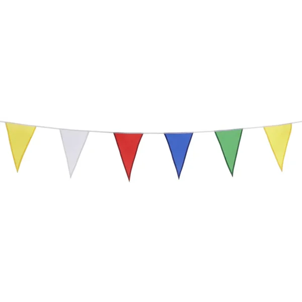 Themen-Deko^DecoWoerner Textil Wimpelkette 9,8 M mehrfarbig