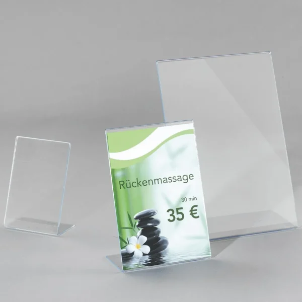 Warenpräsentation^DecoWoerner Tischaufsteller, DIN A4, Hoch transparent