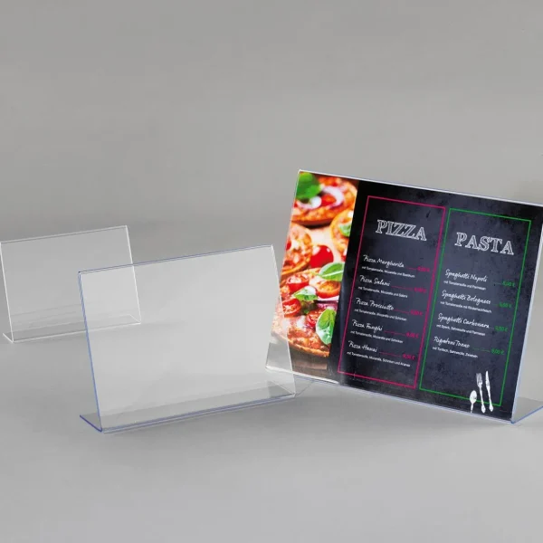 Warenpräsentation^DecoWoerner Tischaufsteller, DIN A4, Hoch transparent