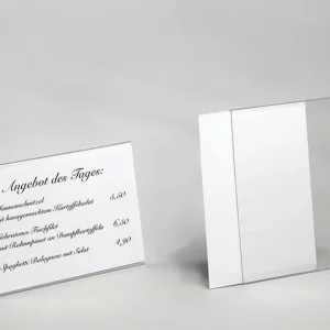Kundenstopper^DecoWoerner Tischaufsteller, DIN A6, Quer transparent