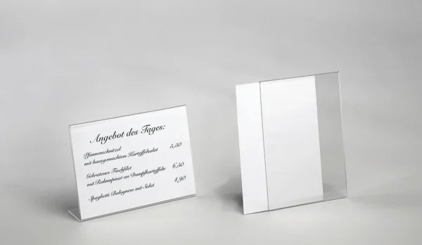 Kundenstopper^DecoWoerner Tischaufsteller, DIN A6, Quer transparent