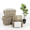 Warenpräsentation | Naturdeko^DecoWoerner Truhen Set Aus Rattan 3 Tlg. braun