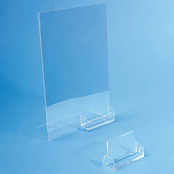 Warenpräsentation^DecoWoerner Visitenkarten-Halter Querformat transparent
