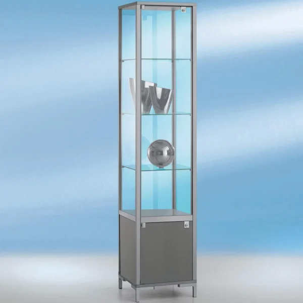 Warenpräsentation^DecoWoerner Vitrine M. Staufach 186 X 40 X 40 Cm transparent