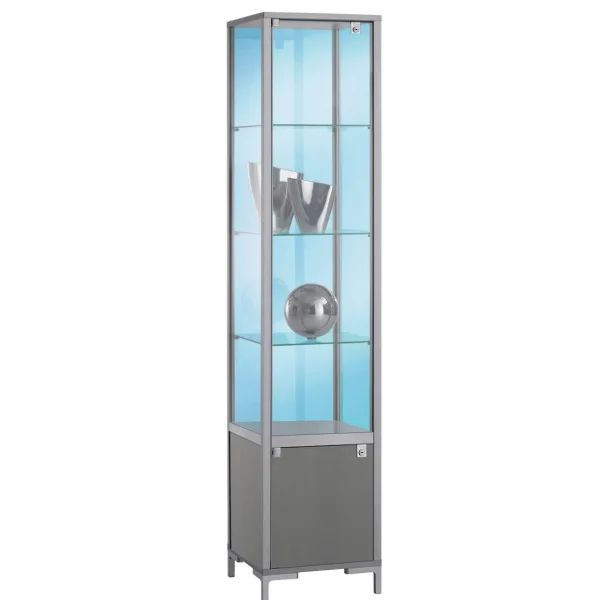 Warenpräsentation^DecoWoerner Vitrine M. Staufach 186 X 40 X 40 Cm transparent