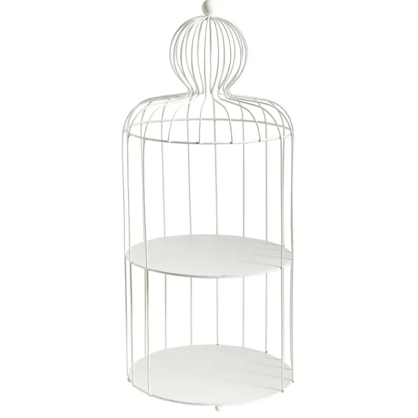Frühlingsdeko^DecoWoerner Vogelkäfig-Regal 90 Cm Hoch weiß