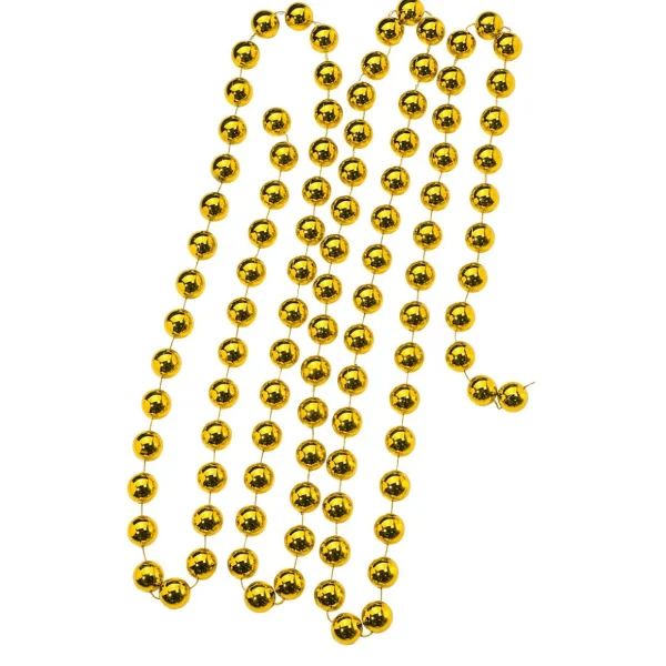 Streudeko | Weihnachtsfiguren^DecoWoerner XXL Deko Perlenkette 270 Cm gold