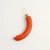 Fleisch & Wurst^DecoWoerner Zwiebel-Mettwurst Halber Ring Lebensmittel-Attrappe 29 Cm rot